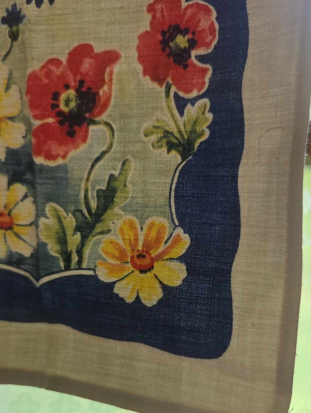Vintage G W Litho  Craft Floral Tee Towel 1 Ct.